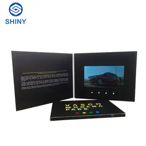 Custom Luxury Video book 7 Inch Lcd Screen Video Brochure