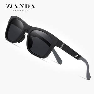 Danda Lunettes de soleil polarisées pour hommes, rectangulaires, UV400, pour sports de plein air, TR7522 - Product Image 1