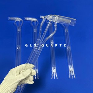 GLS Großhandel OEM Hochreiner Glas-Ölbrenner Hitzebeständiger Maßgefertigter Zylindrischer Quarz-Ölbrenner Transparenter Industrieller Glasbrenner - Product Image 2