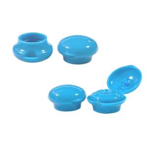 Topi Flip plastik bentuk jamur 24mm terlaris untuk Losion Cuci wajah topi tahan bocor - Product Image 1