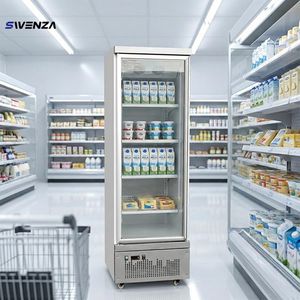 Lemari Pendingin Obat Farmasi Kaca Satu Pintu Tegak Pendingin Vaksin - Product Image 1