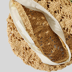 Sombrero artístico de pintor de verano <span class=keywords><strong>boina</strong></span> ahuecada de ganchillo hecha <span class=keywords><strong>a</strong></span> mano <span class=keywords><strong>para</strong></span> mujer - Product Image 3