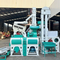 100-2000 kg/h Moulin à riz combiné 220V60HZ/380V50HZ Machine à polir le riz Miller Paddy Fraiseuse à riz combinée