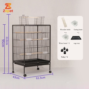 Nouvelle Arrivée Usine : Cage Sécurisée pour Oiseaux de Compagnie avec Forme de Toit Spécifique et Porte Anti-évasion - Product Image 1