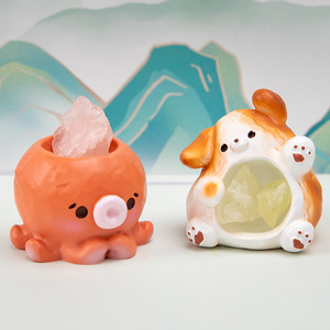 Yu Mo Craft Cute Animal Crystal Blind Box Figurines <b>Mini</b> Ornaments <b>Desk</b> Decor Gift For Kids And Adults - Product Image 3