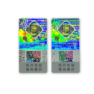 Customized 3D Anti-counterfeiting Hologram Sticker Custom PET Holographic Label