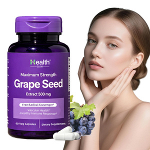 Capsules de pépins de raisin 95% OPC, fabricant de compléments alimentaires en marque privée OEM, blanchiment de la peau, anti-âge, prix de gros, GMP - Product Image 1