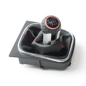Poignée de levier de vitesse en cuir pour VW Golf MK6 2009-2012, 5/6 vitesses, design ergonomique - Product Image 4