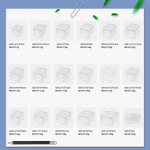 Bán Buôn Tùy Chỉnh Nhỏ Lưu Trữ Hộp Kẹo Ngọt Acrylic Party Favor Bin Nhỏ Rõ Ràng Acrylic Kẹo Hộp Cube Hộp Quà Tặng Với Nắp - Product Image 6