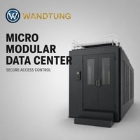 Centro de Datos Modular con Control de Acceso Seguro, Rack de Servidores 42U, Centro de Datos Todo en Uno para Minería y Telecomunicaciones, Aplicación en Exteriores