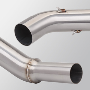 Bajaj PULSAR NS200 NS 200 knalpot sepeda motor, sistem knalpot sepeda motor Stainless Steel Mid Link pipa Muffler keluar kondisi baru - Product Image 4