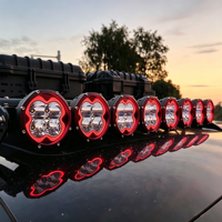 Projecteur tout-terrain 5 pouces LED, feux de brouillard, projecteur de conduite, étanche IP67, 183-365W pour camion, SUV, 4x4, ATV, UTV