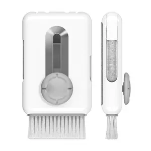 Kit de cepillo limpiador de electrónica para auriculares y Teclado multifuncional 6 en 1 juego de limpieza de teléfonos informáticos para limpiador de Airpods