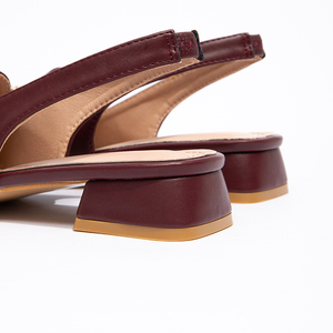 Nouvelles sandales françaises à bout carré, chaussures à <span class=keywords><strong>talon</strong></span> épais avec bride à boucle unique, confortables et décontractées pour femmes - Product Image 6
