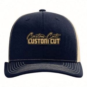 Casquette unisexe personnalisée en velours côtelé à 6 panneaux, motif à carreaux imprimé, visière incurvée, ajoutez votre propre logo brodé - Product Image 4