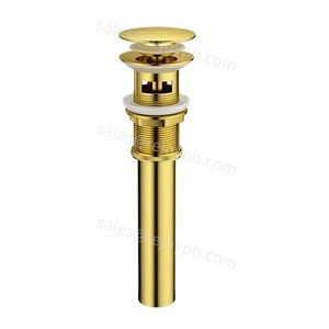 Brass cống tràn bấm vào Clack Pop Up lưu vực drainer chất thải phòng tắm đẩy xuống lưu vực cống - Product Image 4