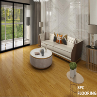 Suelo SPC Moderno con Textura de Madera, Resistente al Agua, Sistema de Click, Fácil Instalación, Losetas de Vinilo SPC para Interiores