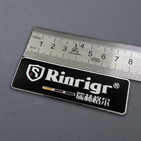 Etiqueta de Identificación de Aluminio con Relieve 3D al por Mayor, Placa de Identificación de Metal Personalizada para Grabado de Logotipo