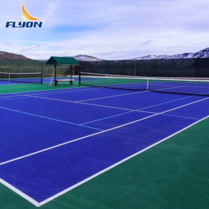 Shock Absorption Tennis Court <b>Tiles</b> Non-slip <b>Interlocking</b> Sport <b>Flooring</b> for Joint Protection and Player Safety - Product Image 1