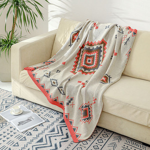 Nueva Manta Decorativa Tejida con Diseño Floral para Sofá, Ideal para Festivales y Siestas al Aire Libre - Product Image 1
