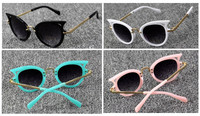 Chanceux enfants lunettes de soleil oeil de chat Style garçons filles accessoires nuances jouets Protection des yeux décoration UV400 enfants lunettes de soleil