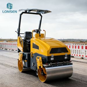 Rodillo Compactador de Asfalto de Doble Tambor LS20H de 2 Toneladas con Accionamiento Hidráulico Completo y Alta Estabilidad - Product Image 4