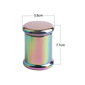 Le verre transparent scellé par silicone de pot hydratant de tabac en verre coloré peut - Product Image 4