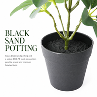 Arbre artificiel Schefflera hyper-réaliste en PE, plante en pot écologique, résistant aux UV et ignifuge, directement de l'usine, décoration pour la maison et le bureau