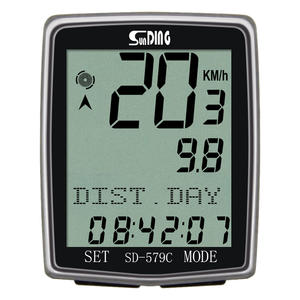 Sunding, modo de exibição panorâmica de alta qualidade, retroiluminação inteligente, sem fio, computador de bicicleta - Product Image 2