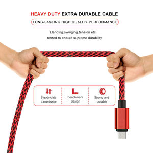 New Arrival 2A Durable Braided Cable 1m 2m 3m Fast <b>Charging</b> Cable Micro USB Android Type <b>C</b> Data Cable for iPhone Android - Product Image 5