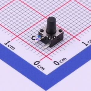 TC-1109DE-C-G Tactile Switch Through hole Component (THT) Switch Single Pole Single Throw Round Button 2.6N Right Angle Insert - Product Image 1