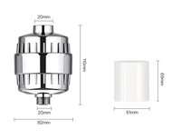 Filtre à eau de douche en plastique de haute qualité 25 étapes ménage Portable élimine le chlore facile à installer filtre à eau dure