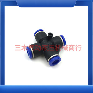 Conector de Cuatro Vías Fiter Pza, Conectores Rápidos de Plástico 04 6 8 10 12, Piezas Neumáticas - Product Image 4