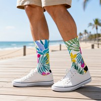 Chaussettes de sport décontractées en polyester pour hommes, séchage rapide, respirantes, confortables, chaussettes mi-mollet pour la course quotidienne, la marche et les activités de plein air