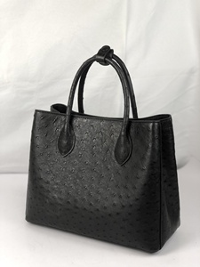 Bolso de Mano de Cuero de Avestruz Genuino para Mujer - Bolso Bandolera de Piel Exótica de Lujo y Cartera para Dama |   Bolsas de Lujo para Mujeres - Product Image 5