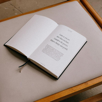 Carnet de planification et d'organisation personnalisé format A5 en lin rigide – Le meilleur journal personnel pour la réflexion et les soins intérieurs – Impression de livres de réflexion