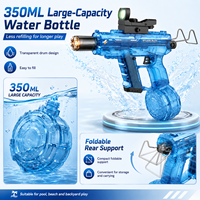 Mini UZI Wasserpistole Elektrische Automatische LED-Beleuchtete Sci-Fi Spritzpistole für Sommer-Pool-Party Großhandel Klassisches Wasserspielzeug