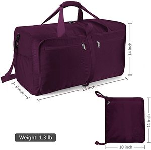 Convertible Lightweight Foldable Weekender Overnight <strong>Luggage</strong> <strong>Holdall</strong> Carry on Travel Sports Shoe Compartment Gym Duffel Tote Bag - Product Image 5
