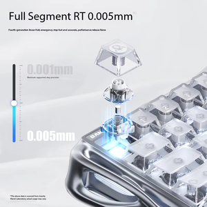 GravaStar V60 PRO Magnetic Switch <b>Keyboard</b>, Wired Gaming , 8K Polling Rate RGB Backlight, Frosted Transparent Keycaps <b>Keyboard</b> - Product Image 5
