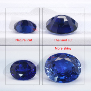 शीर्ष गुणवत्ता वाले जेम्स्टोन थेल और कट अंडाकार आकार प्रयोगशाला रूबी कबूतर रक्त लाल रूबी सिंथेटिक कोंडम - Product Image 3