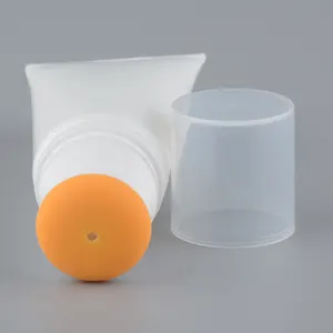 Косметическая упаковка на заказ, круглый контейнер, массажная трубка с силиконовым аппликатором для скраба, упаковка для лица/массажный крем