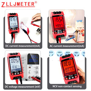 Modo Inteligente Multímetro Digital com Display LCD Teste <span class=keywords><strong>NCV</strong></span> Testes Voltímetro DC/AC para Continuidade de Tensão Doméstica <span class=keywords><strong>Multi</strong></span> <span class=keywords><strong>Tester</strong></span> - Product Image 2