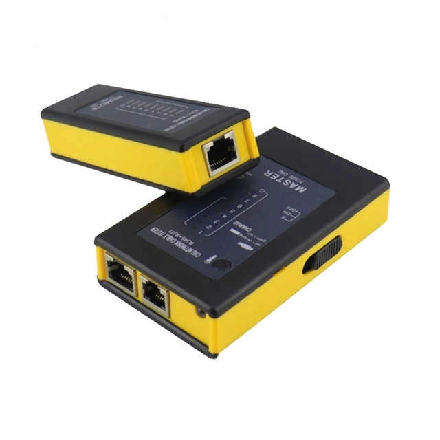 ZOERAX POE Rechargeable Optical Fiber & LAN Ethernet RJ45 Cable Tester with 3 Ports for FTTH/FTTB/FTTX Networks