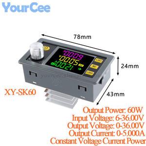 Преобразователь Boost SK120 SK60 120W/6A 60W/5A CC CV 6-36V 0-36V MPPT Power DC Регулируемый модуль солнечной зарядки - Product Image 2