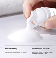 Mousse dentifrice blanchissante à la menthe biologique, saveur fraîche, mousse pour enlever les taches de fumée, dentifrice en mousse pour les soins bucco-dentaires