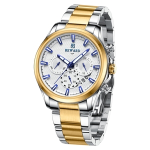 Montre homme RÉCOMPENSE luxe logo personnalisé OEM accepté chronographe montre business à quartz montres pour hommes de haute qualité - Product Image 1