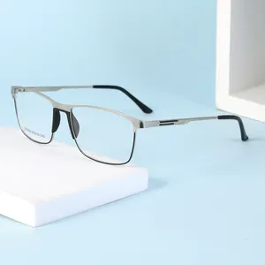 Wholesale High Quality Optical Glasses Frames Manufacturer Metal Square Eye Glass Factory Price