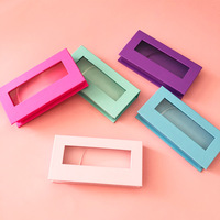 Étui à cils multicolore personnalisé de haute qualité fenêtre rectangulaire en PVC nouvelle couleur spéciale nouvel étui à eyeliner magnétique pour ongles