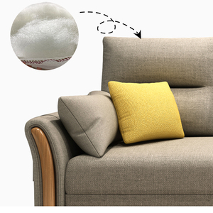 Sillón Cama Convertible con Tapicería de Lino Suave y Respaldo Ajustable para <span class=keywords><strong>el</strong></span> Hogar - Product Image 5