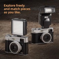 Appareil photo hybride 5K HD CMOS pour la vente en gros transfrontalière, double objectif avant et arrière, autofocus rapide, écran 2-3 pouces, compact pour usage domestique